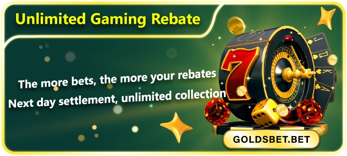 GoldsBet আনলিমিটেড গেমিং রিবেট – প্রতিদিন গেম খেলে রিবেট পান