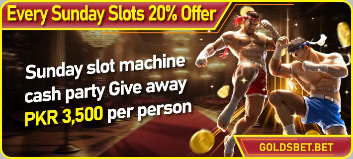 GoldsBet Sunday Slot Bonus – ہر اتوار 20% اضافی بونس حاصل کریں